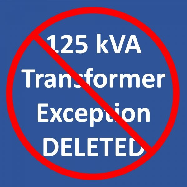 125 kVA Transformer Exception DELETED