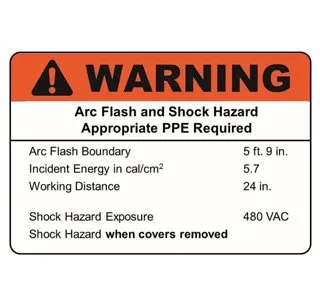 Arc Flash Labeling Requirments