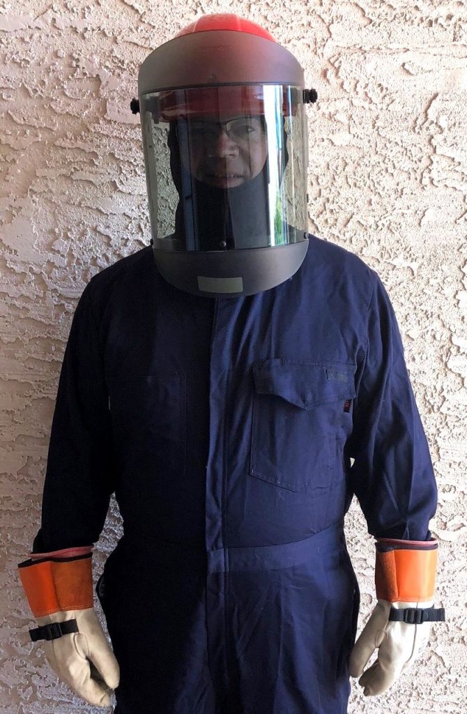 Jim Phillips in his PPE