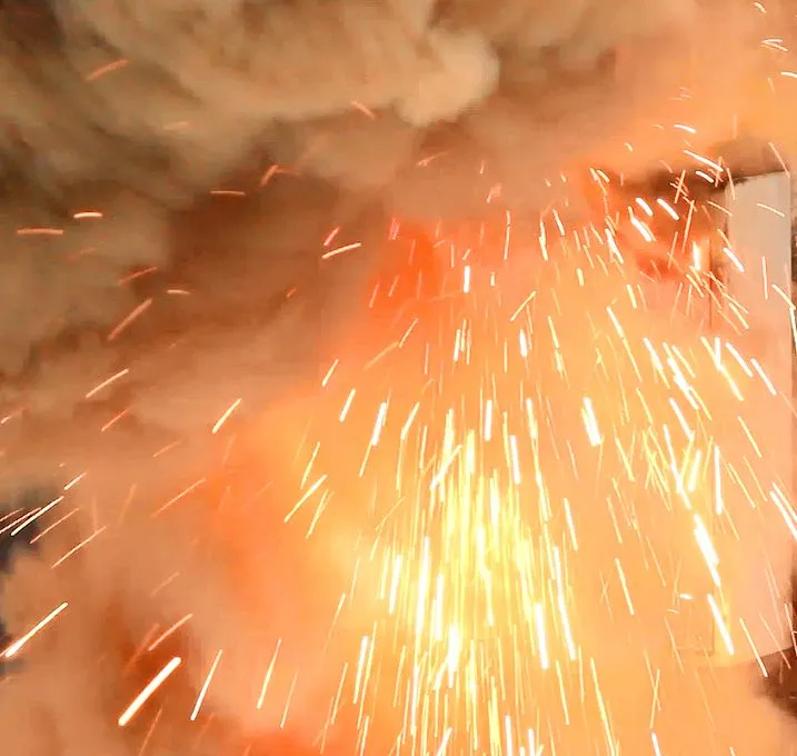 Fig. 4 Staged Arc Flash Test
